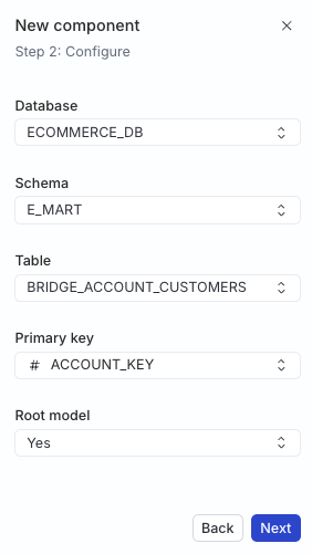 Configure entity model