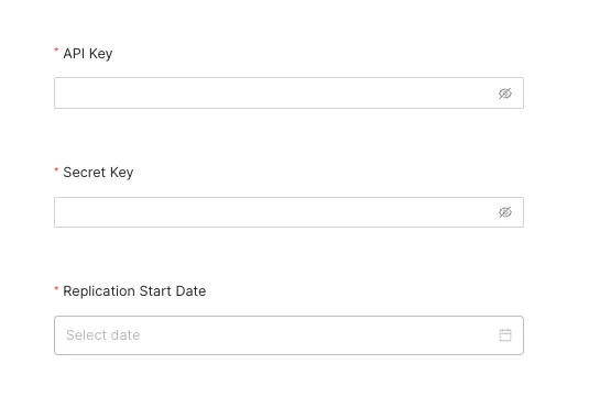 Amplitude connection settings