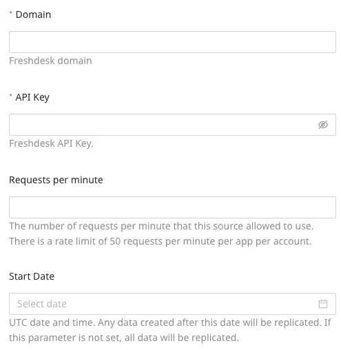 Freshdesk credentials