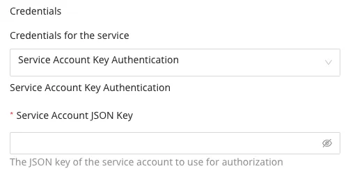 Google Analytics credentials