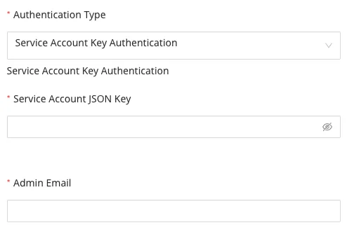 Google Analytics credentials