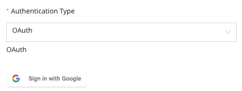 Google Analytics credentials