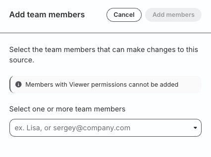 Add members option