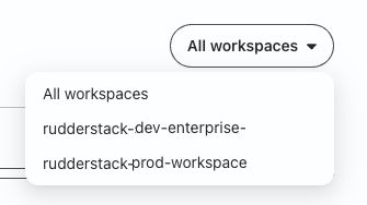 Filter metrics by workspace