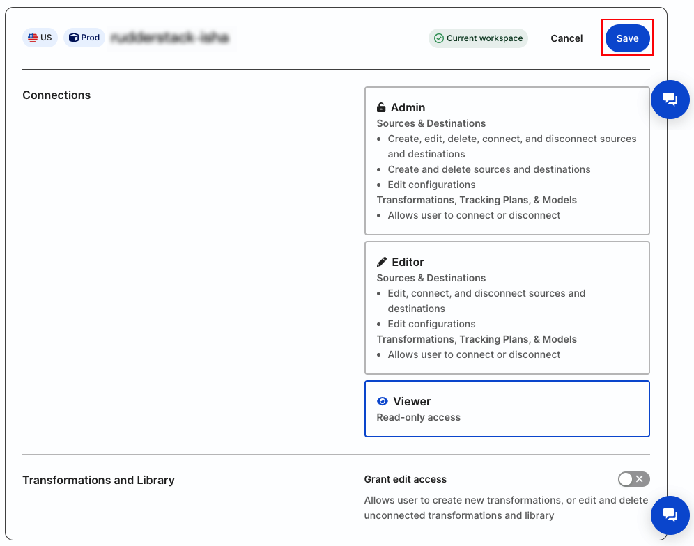 Edit user role to Member