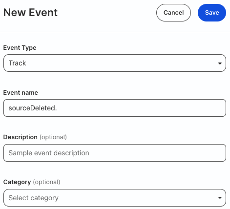 Add new event