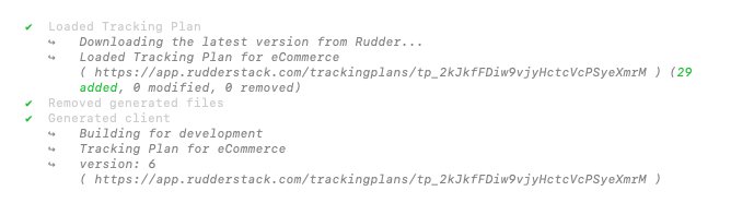 Generated RudderTyper client