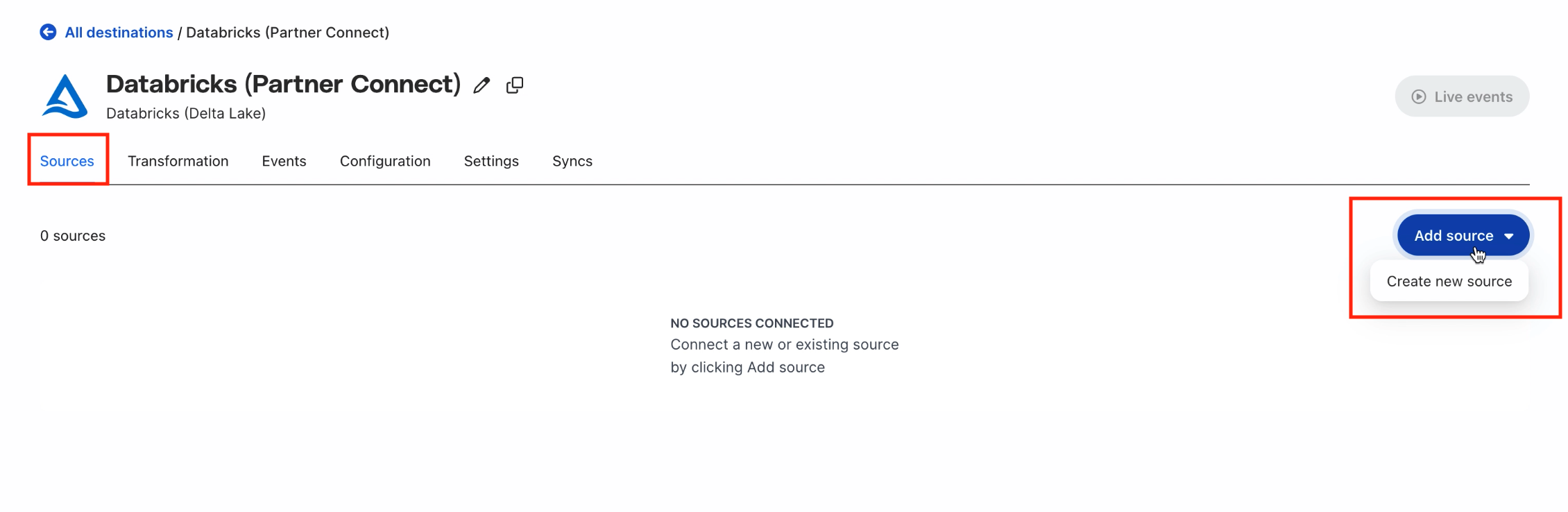 Connect a source