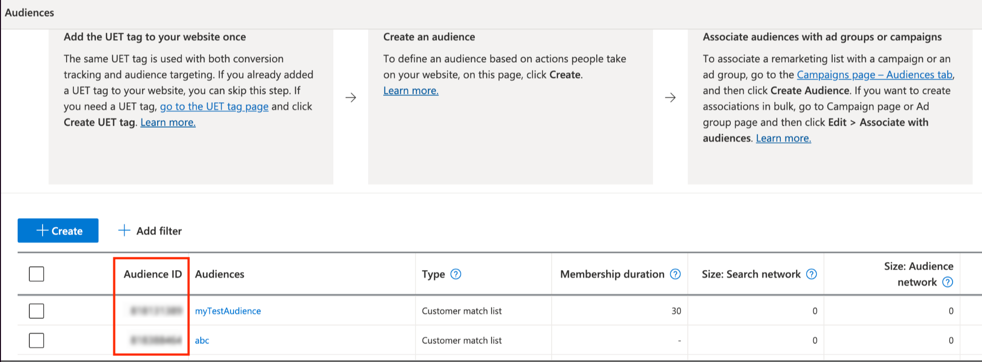 Audience ID