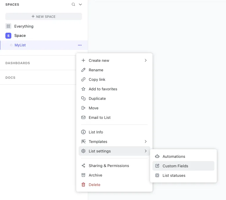 ClickUp List ID