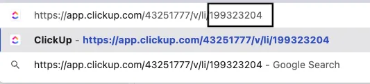 ClickUp List ID