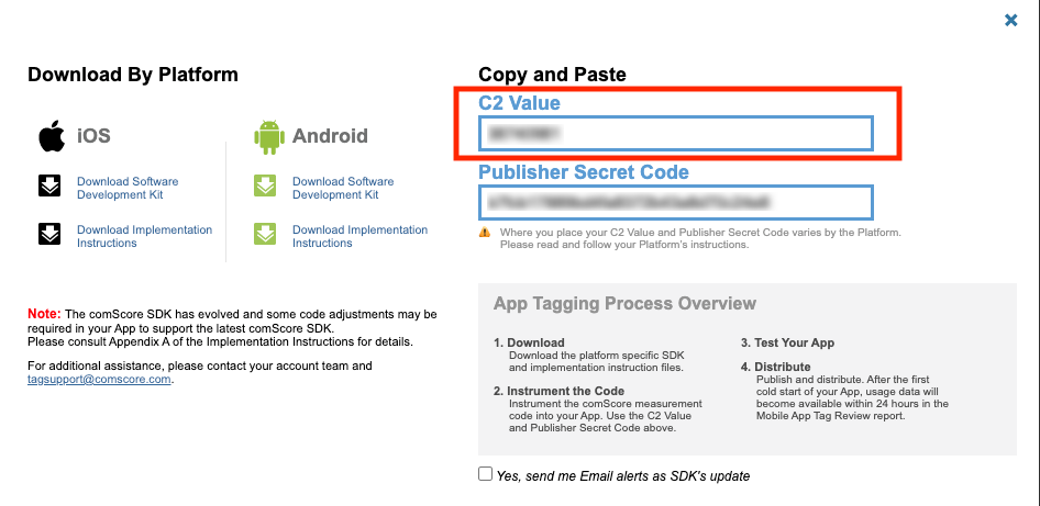 comScore Publisher ID