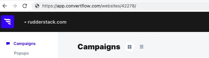 ConvertFlow website ID