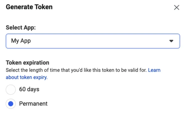 Token settings