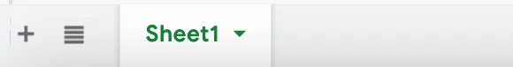 Google Sheets name