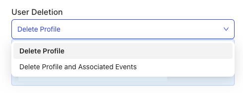 Mixpanel user deletion API
