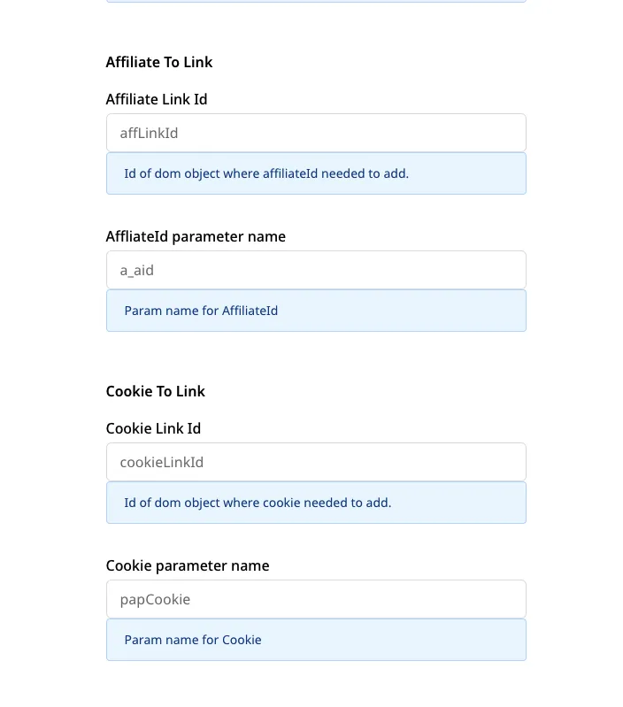 Post Affiliate Pro connection settings