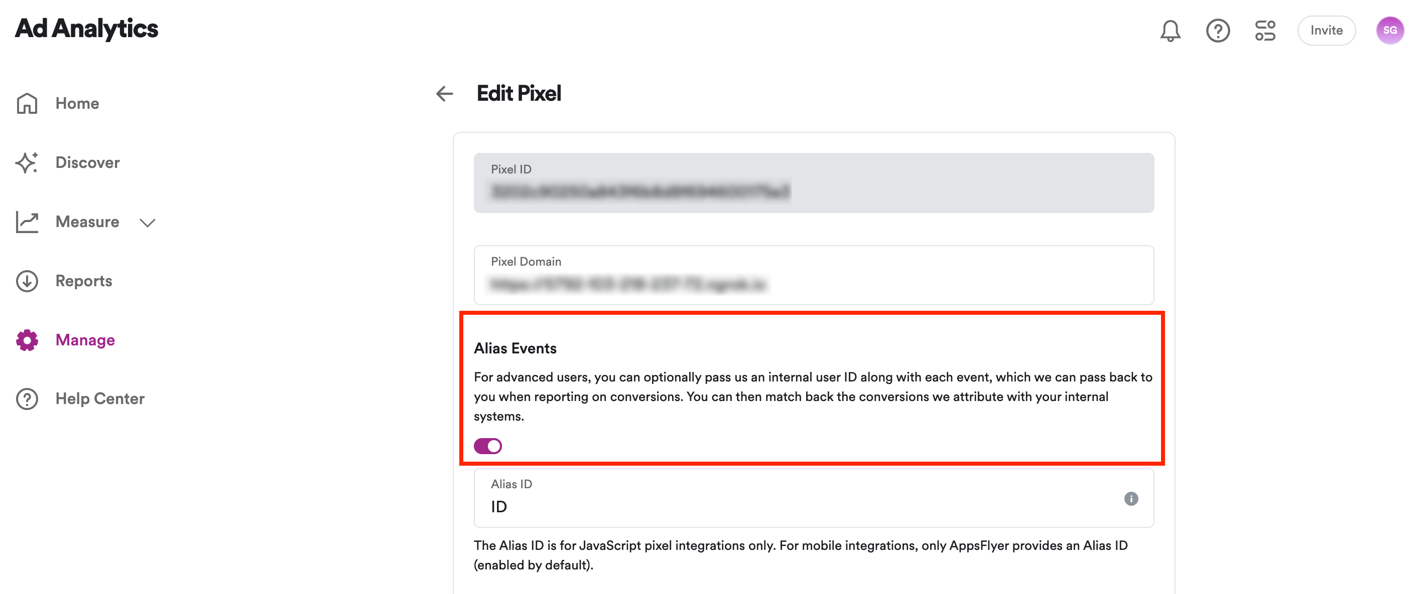 Spotify Pixel alias event setting