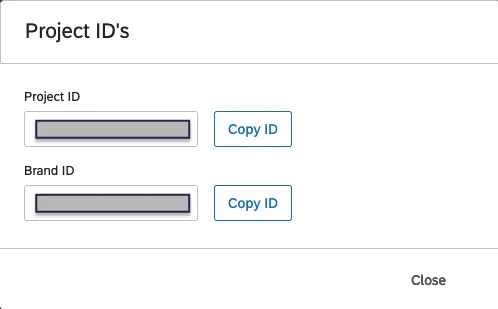 Qualtrics IDs