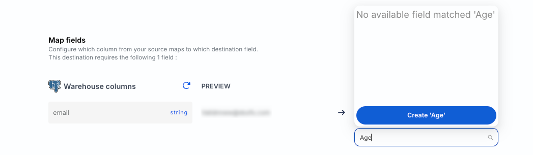 Create new mappings for SFTP destination