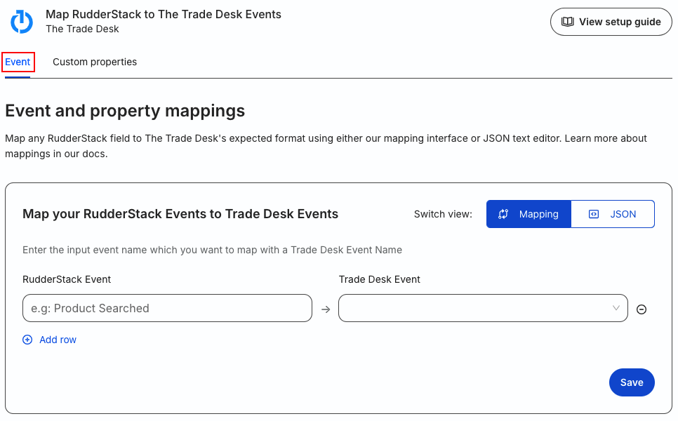 Optimizely Feature Experimentation event mapping