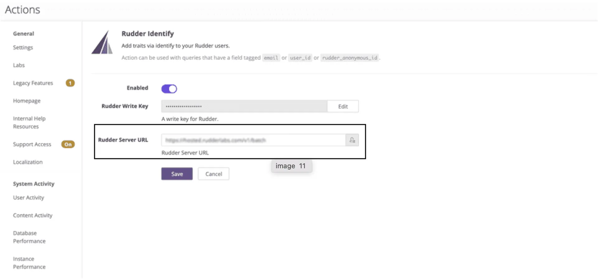 Configuring the Rudder Write Key and Rudder Server URL