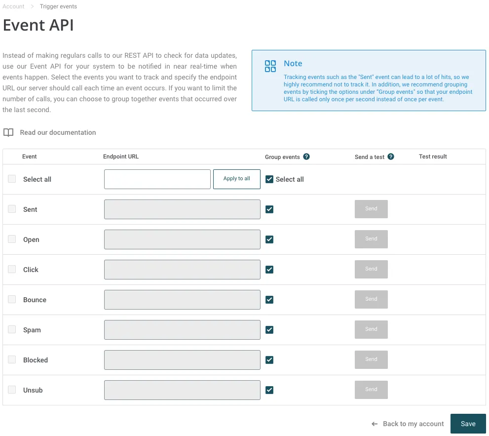 Mailjet source webhook URL