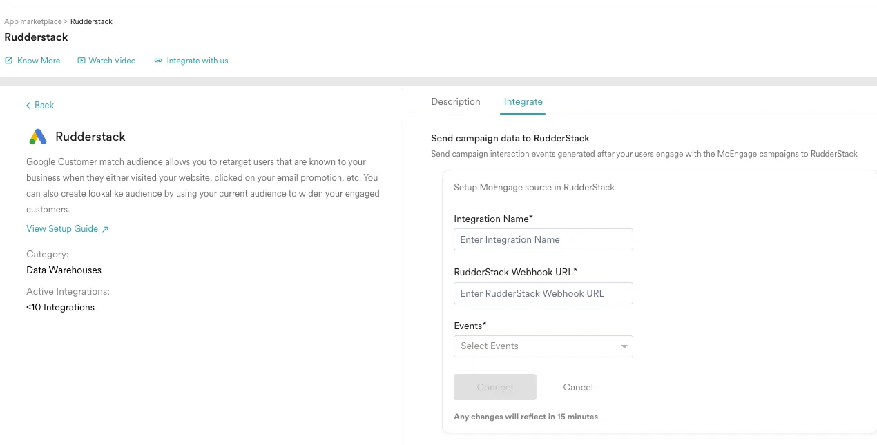 MoEngage App Marketplace
