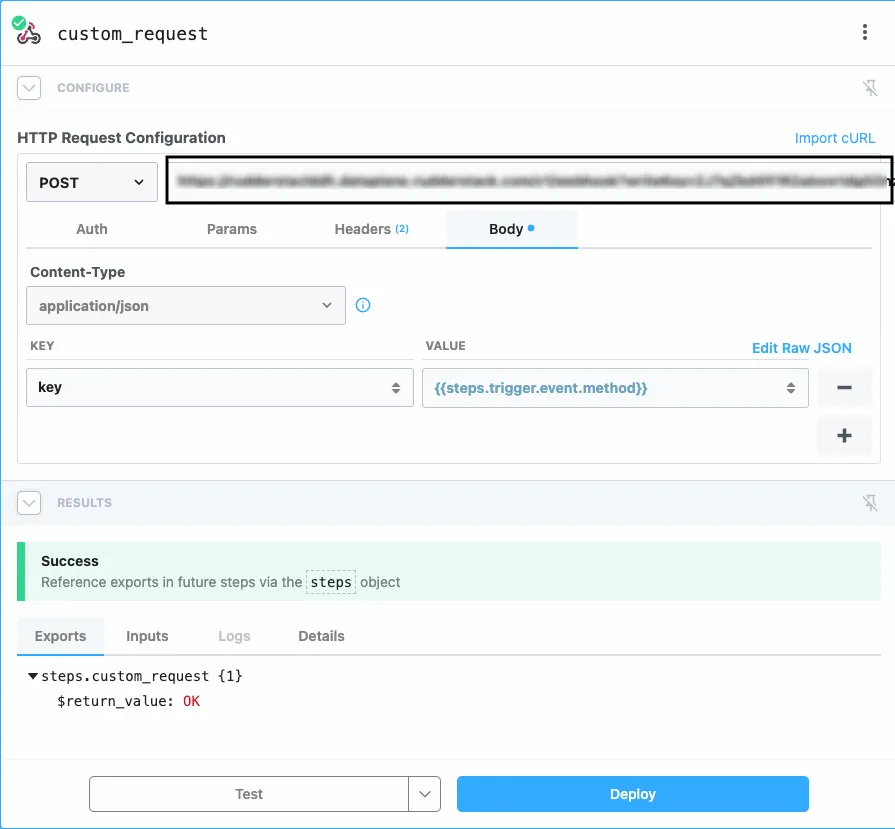 Pipedream custom HTTP request
