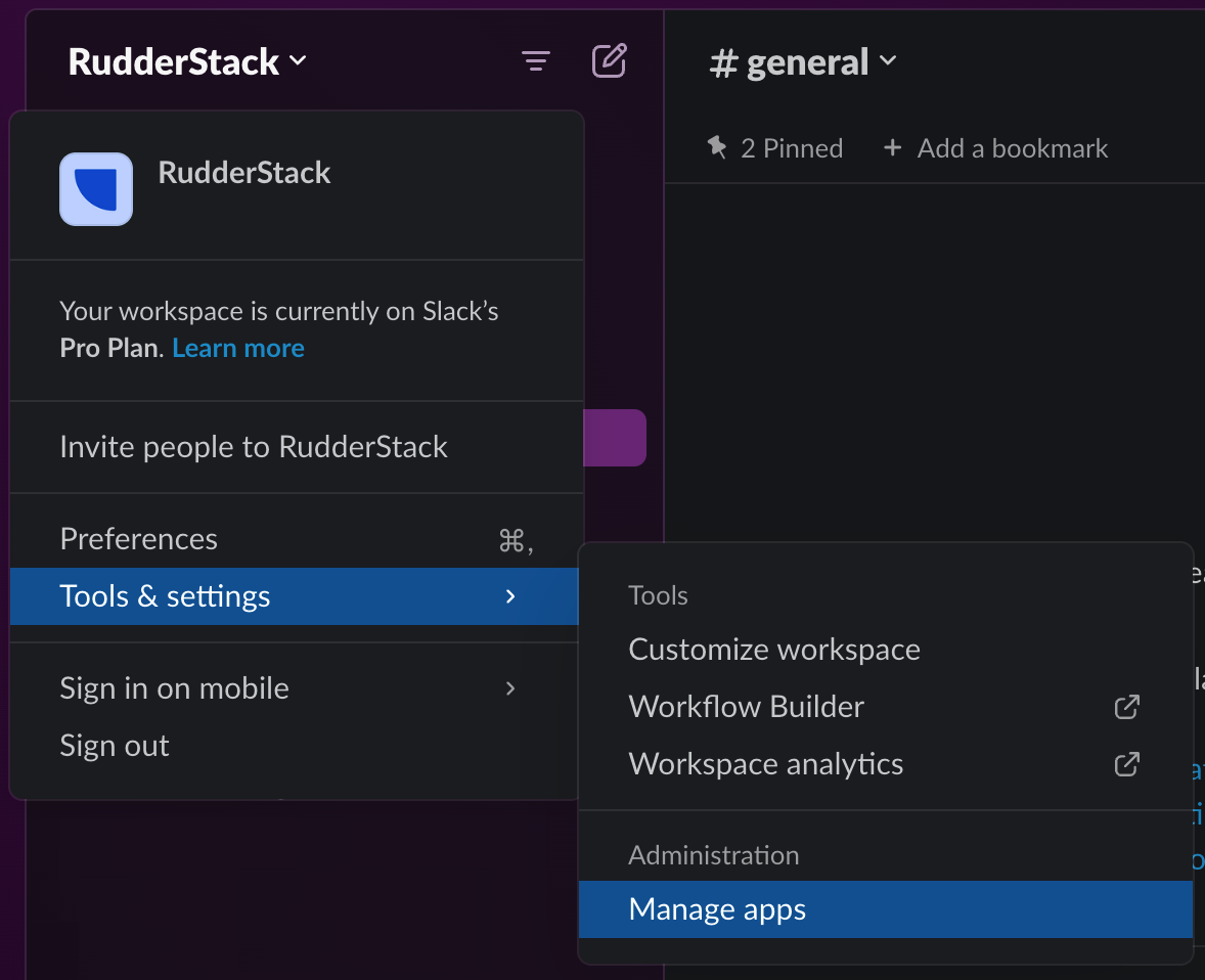 Add webhook source in Slack