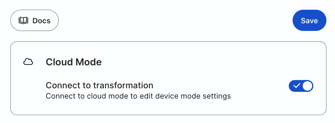 Enable transformation