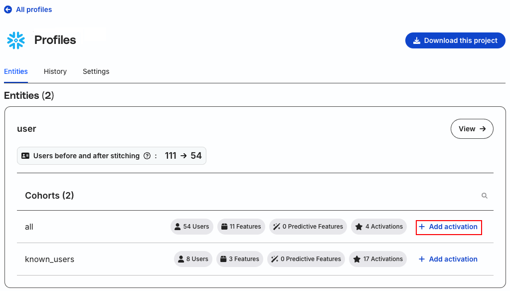 Activation API