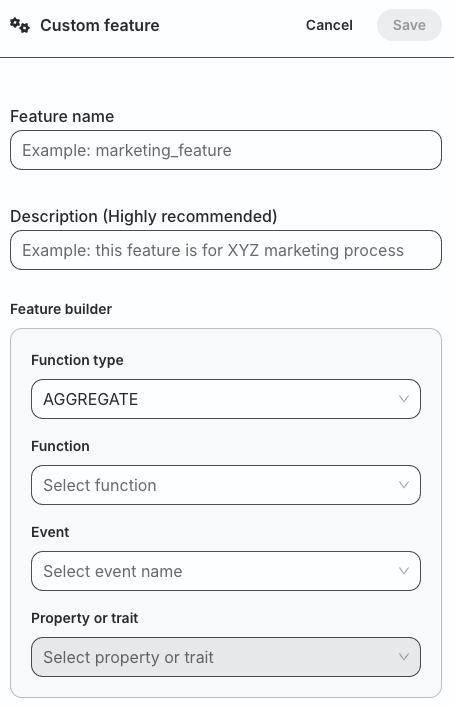 Choose predefined template