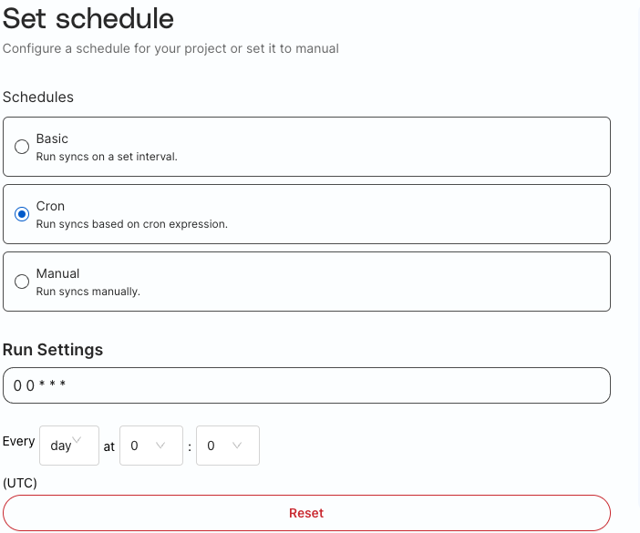 Schedule Profiles project
