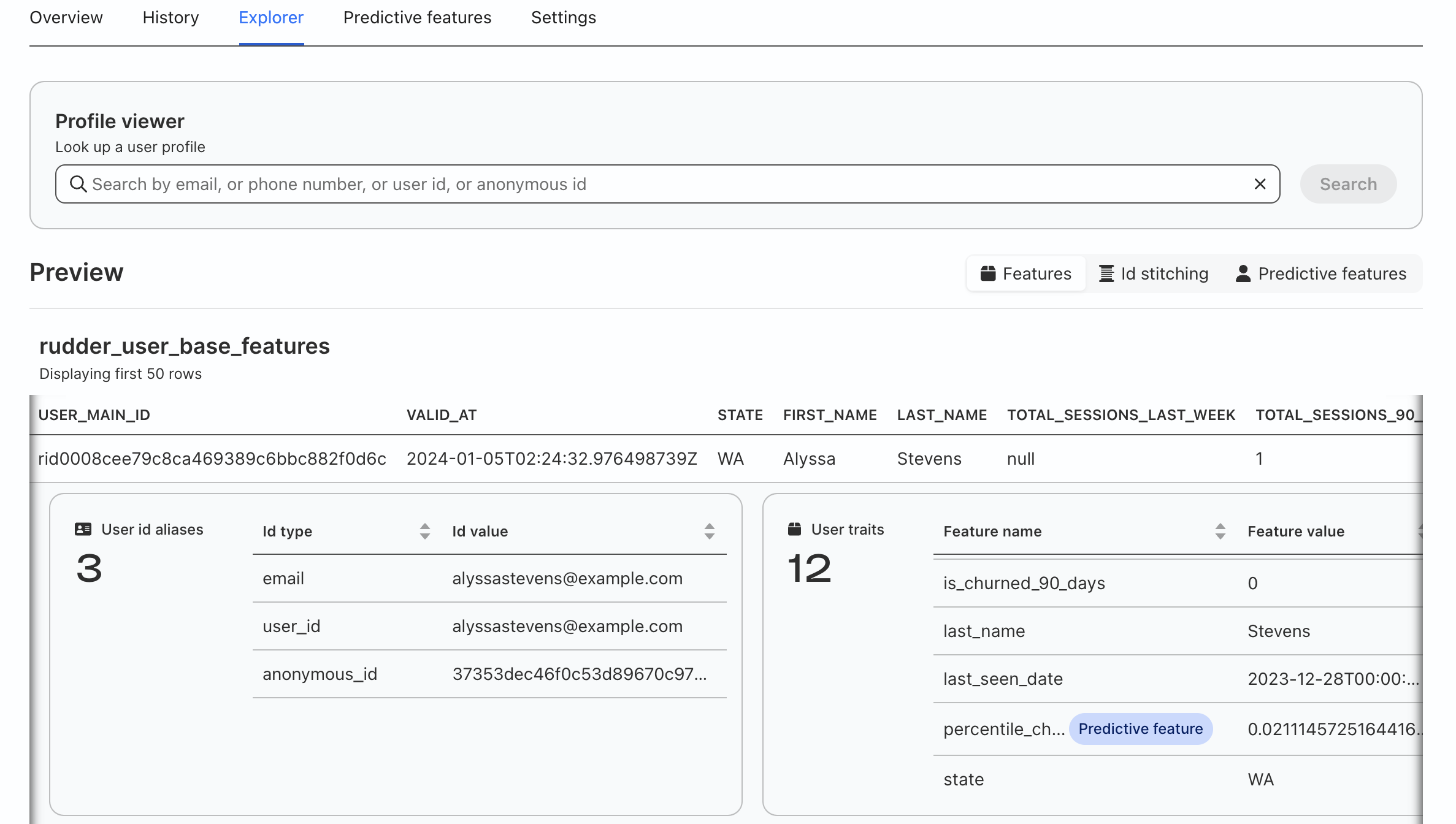 Predictive features in Snowflake