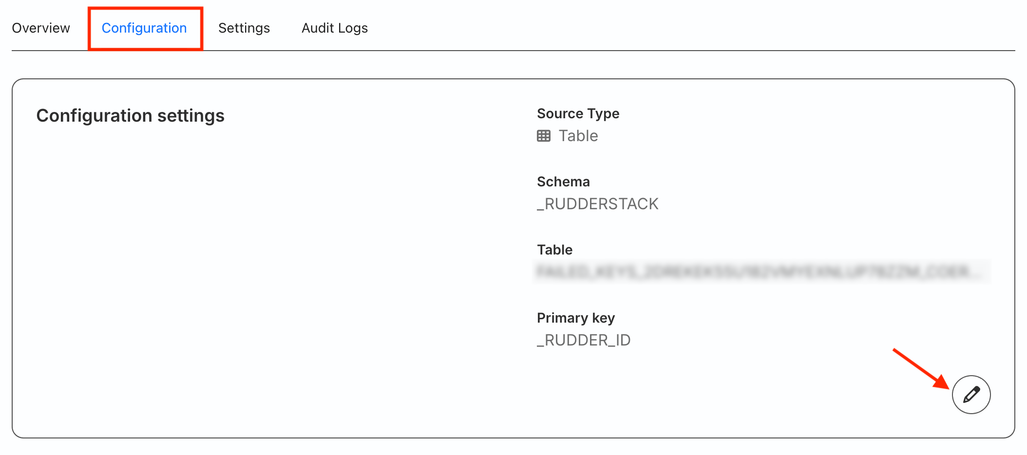 Update source configuration
