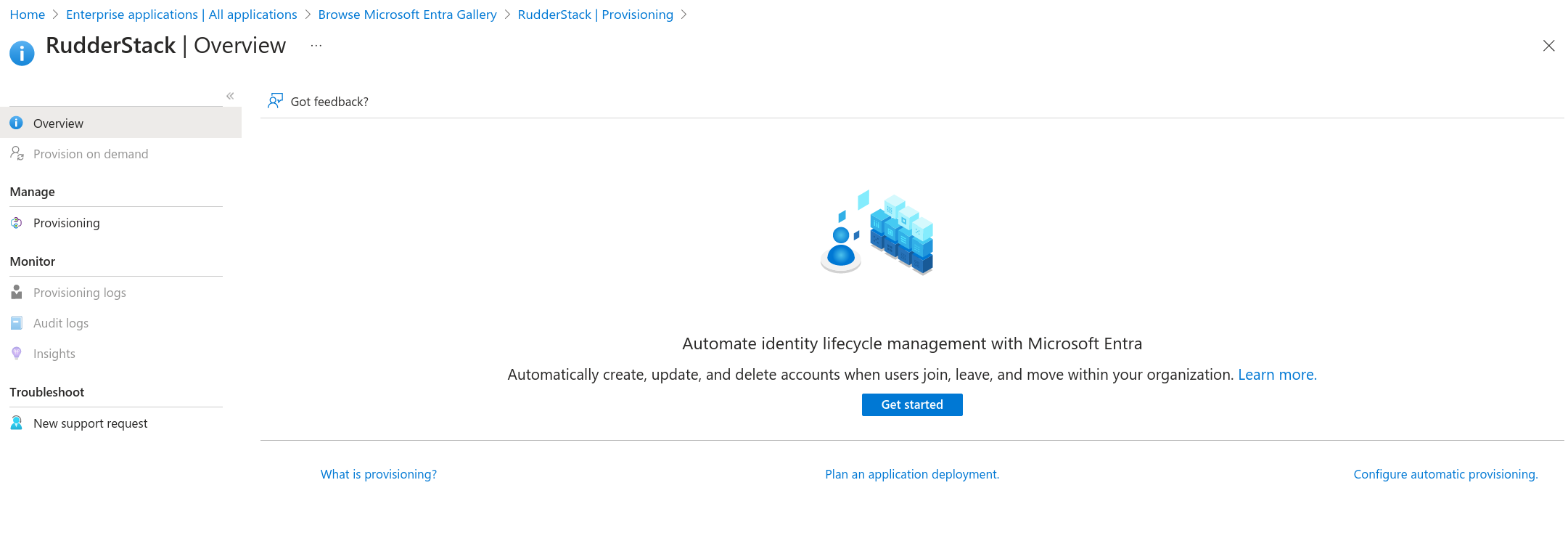 Provisioning