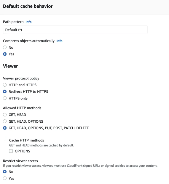 Custom domains distribution settings
