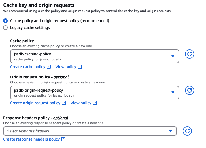 Custom domains distribution settings