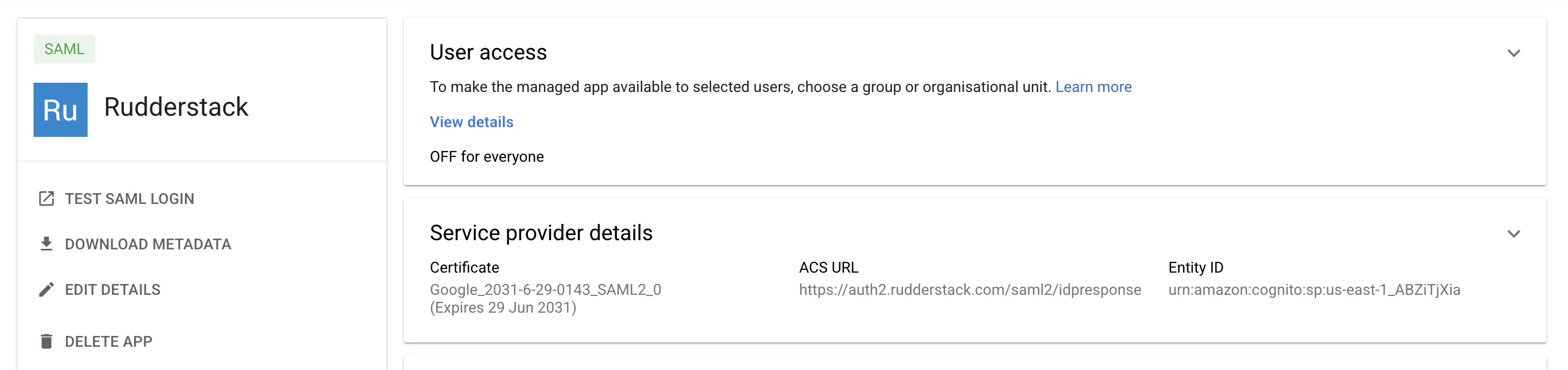 User access