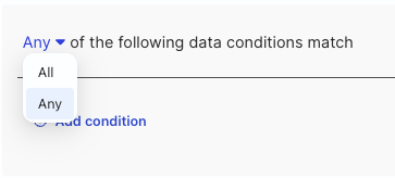 AND/OR conditions in audience