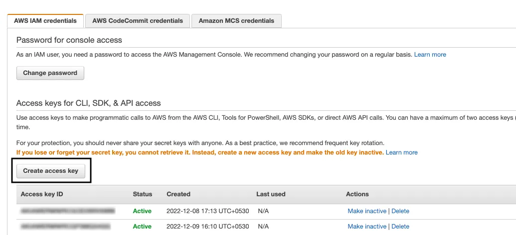 AWS security
